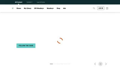 Screenshot preview of wondery.com
