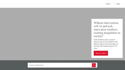 Screenshot preview of lse.ac.uk