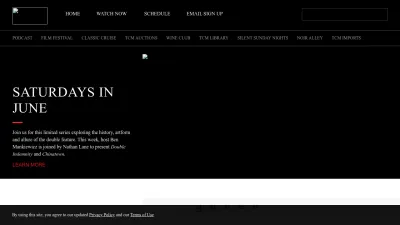 Screenshot preview of tcm.com