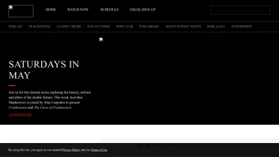 Screenshot of Tcm.com