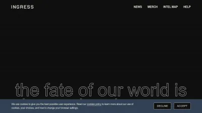 Screenshot of Ingress.com