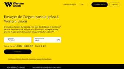 Screenshot preview of westernunion.com