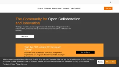 Screenshot of Eclipse.org