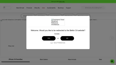 Screenshot preview of belkin.com