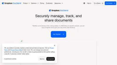 Screenshot of Docsend.com