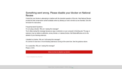 Screenshot of Nationalreview.com