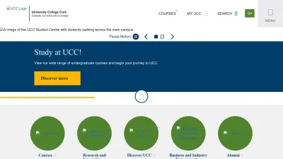 Screenshot of Ucc.ie