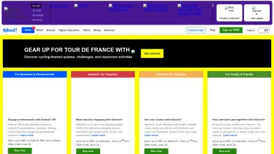 Screenshot preview of kahoot.com