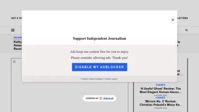 Screenshot of Indiewire.com