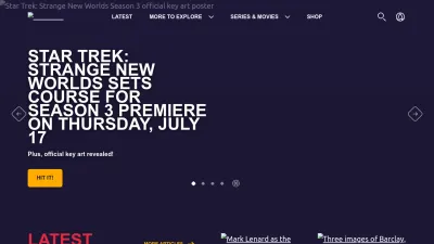Screenshot of Startrek.com