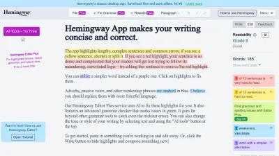 Screenshot of Hemingwayapp.com