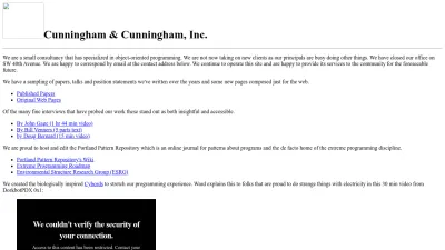 Screenshot preview of c2.com