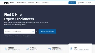 Screenshot of Guru.com