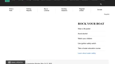 Screenshot of Tpwd.texas.gov