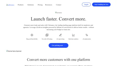 Screenshot of Unbounce.com