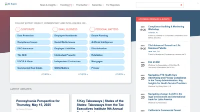 Screenshot of Jdsupra.com