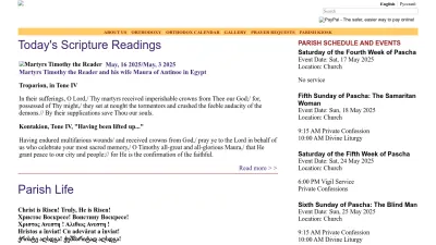 Screenshot of Holytrinityorthodox.com