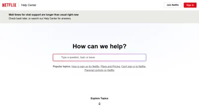 Screenshot preview of help.netflix.com