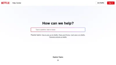 Screenshot of Help.netflix.com