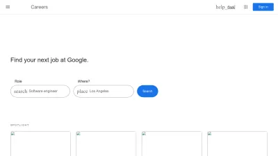 Screenshot preview of careers.google.com