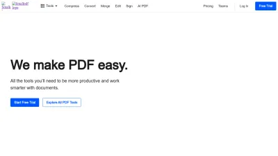 Screenshot preview of smallpdf.com