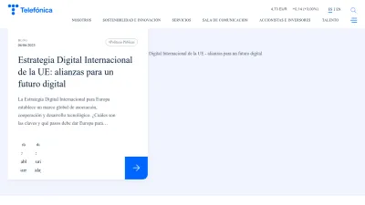Screenshot preview of telefonica.com