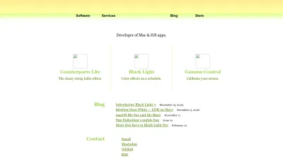 Screenshot preview of michelf.ca
