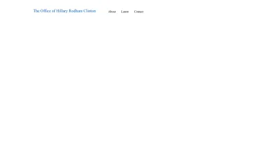Screenshot of Hillaryclinton.com