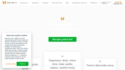 Screenshot of Darujme.cz