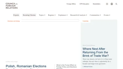 Screenshot of Cfr.org