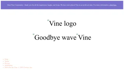 Screenshot of Vine.co