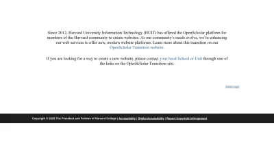 Screenshot of Scholar.harvard.edu