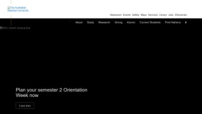 Screenshot preview of anu.edu.au