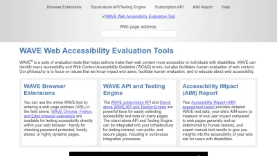 Screenshot of Wave.webaim.org