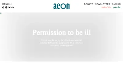 Screenshot of Aeon.co
