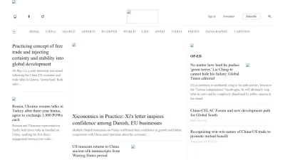 Screenshot of Globaltimes.cn
