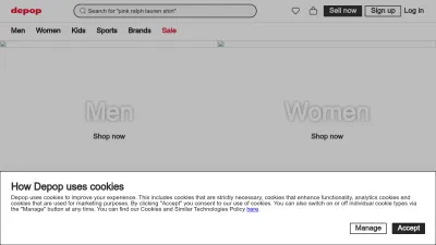 Screenshot of Depop.com