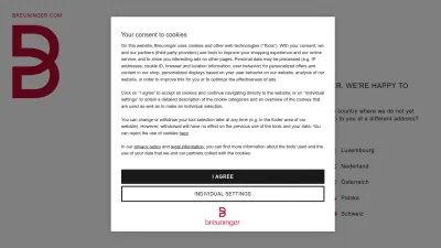 Screenshot preview of breuninger.com