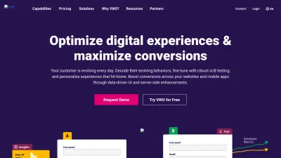 Screenshot of Vwo.com