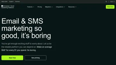 Screenshot of Omnisend.com