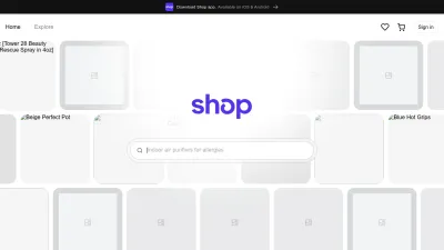 Screenshot of Shop.app