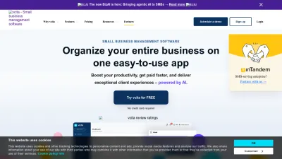 Screenshot of Vcita.com