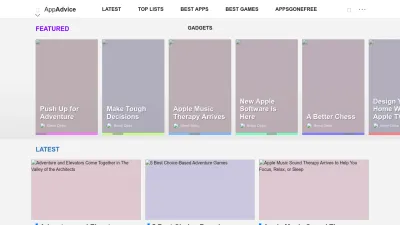 Screenshot of Appadvice.com