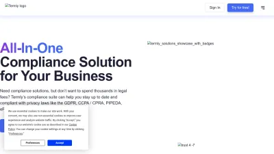 Screenshot of Termly.io