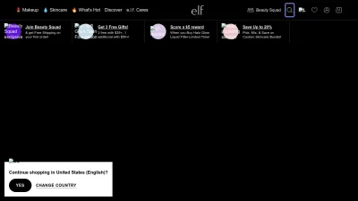Screenshot preview of elfcosmetics.com
