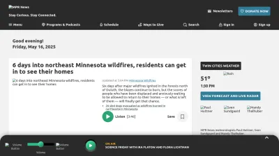 Screenshot of Mprnews.org