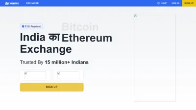 Screenshot of Wazirx.com