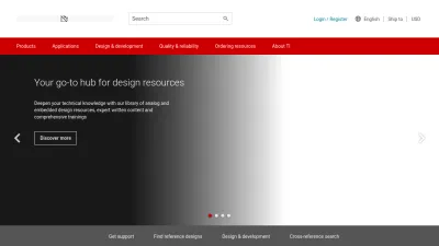 Screenshot preview of ti.com