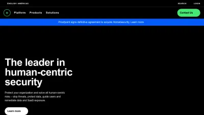 Screenshot of Proofpoint.com