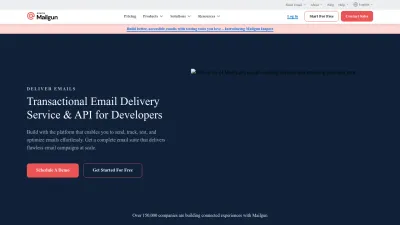 Screenshot of Mailgun.com